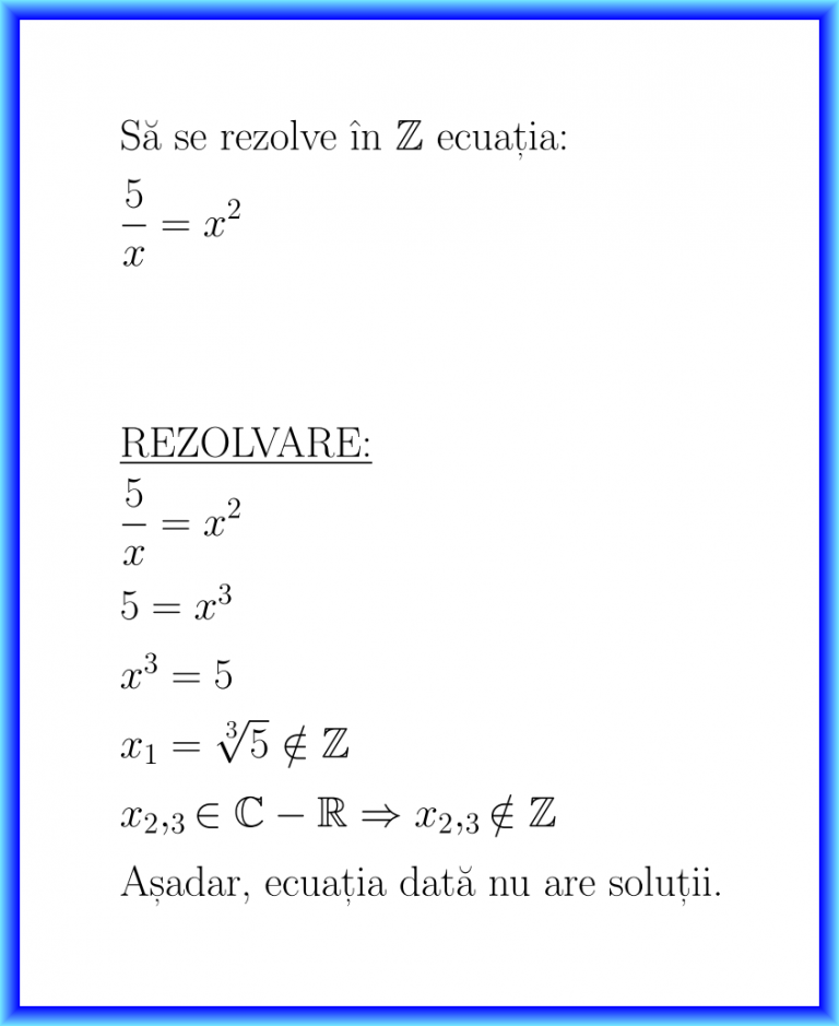 Ecuații Diverse Cu Puteri și Fracții Matematica E Simplă